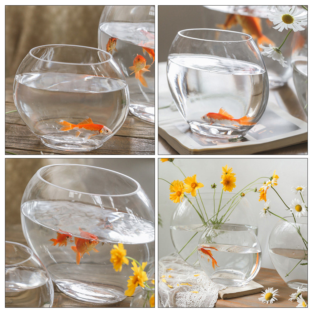 Planted Aquarium Bowl - Elegant Glass Aquarium Tank Crystal-Like Transparent