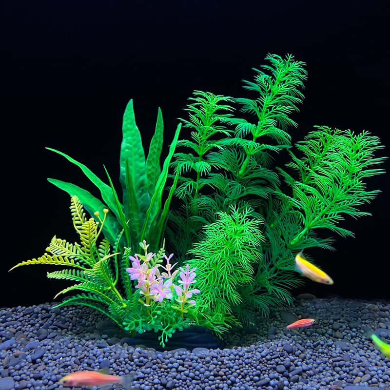 Planted Aquarium Bowl - 1pc Realistic Artificial Water Grass Aquarium