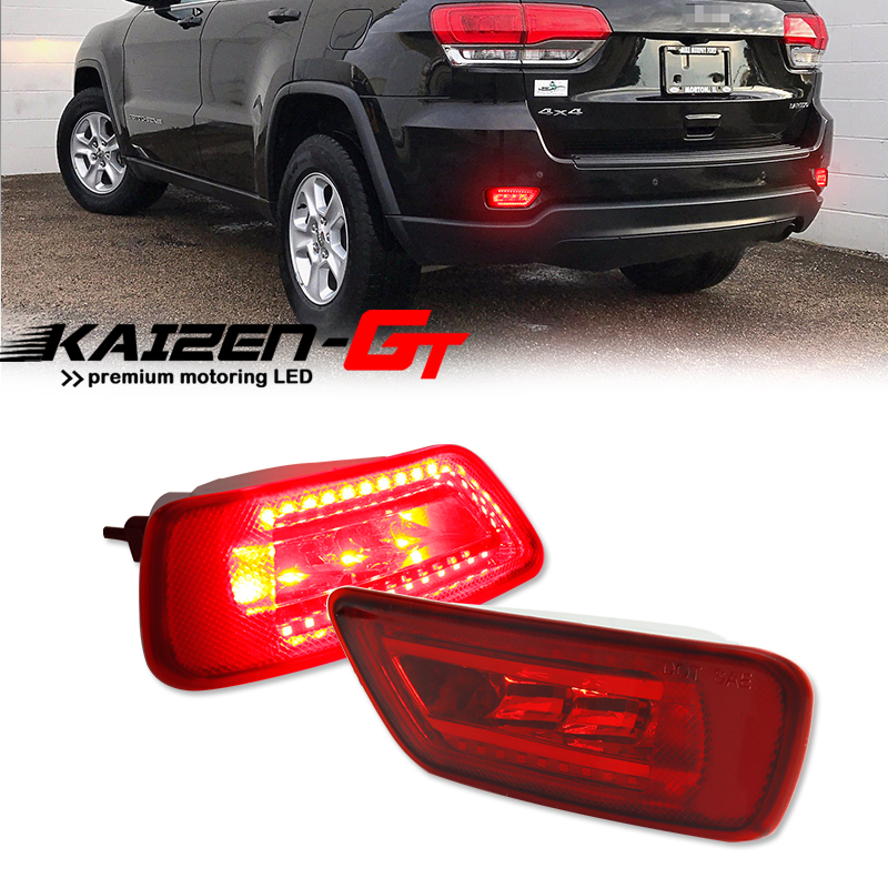 Ludwigia Super Red - Red LED Rear Bumper Reflector Lights,