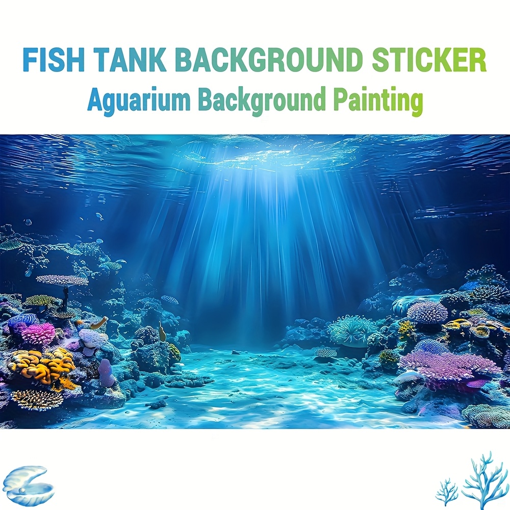 Aquarium Plant Ornament - Aquarium Background Wallpaper Fish Tank Sticker,