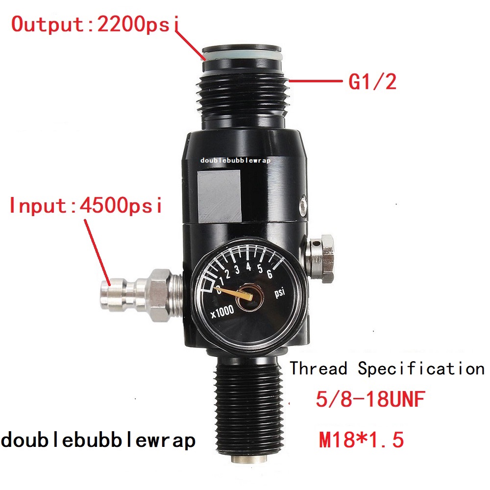 Planted Aquarium Parameters - Regulator Valve 5/8-18UNF or M18*1.5 Regulator