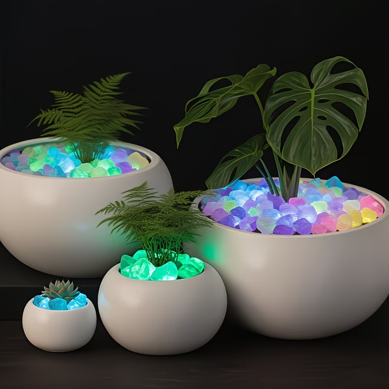 300PCS Luminous Pebble Set,0.9 - огляд і ціна Aquarium Plant Ornament
