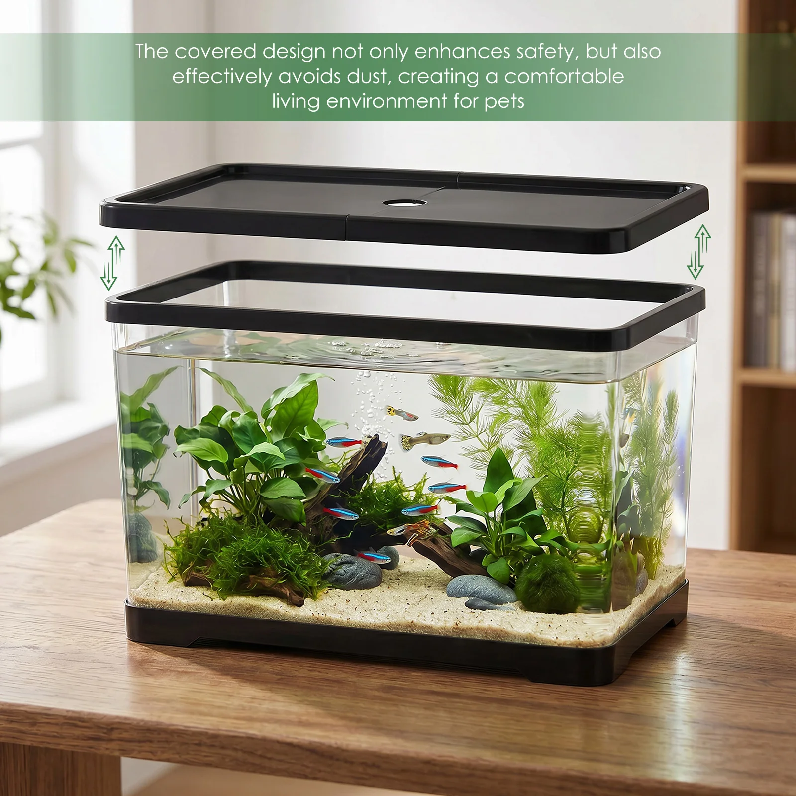 Transparent Fish Tank Aquarium - огляд і ціна Planted Aquarium Bowl