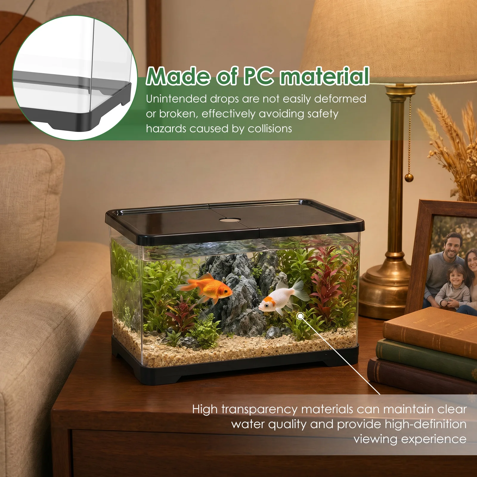 Transparent Fish Tank Aquarium - огляд і ціна Planted Aquarium Bowl