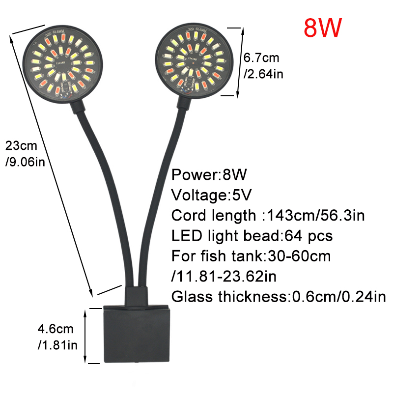 USB Aquarium LED Light Fish Ta - огляд і ціна Aquarium Plant Growing