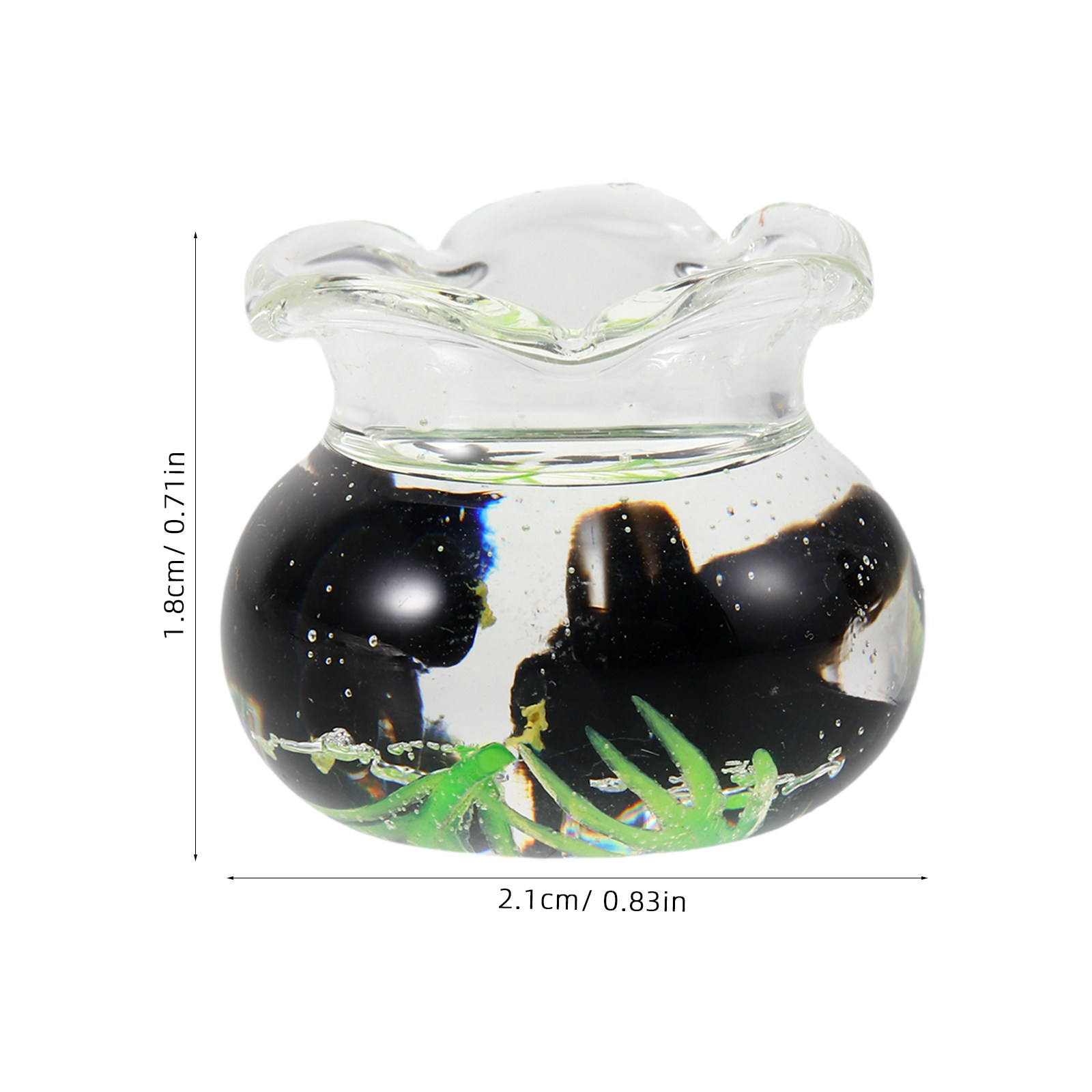Mini Resin Fish Bowl Miniature - огляд і ціна Planted Aquarium Bowl