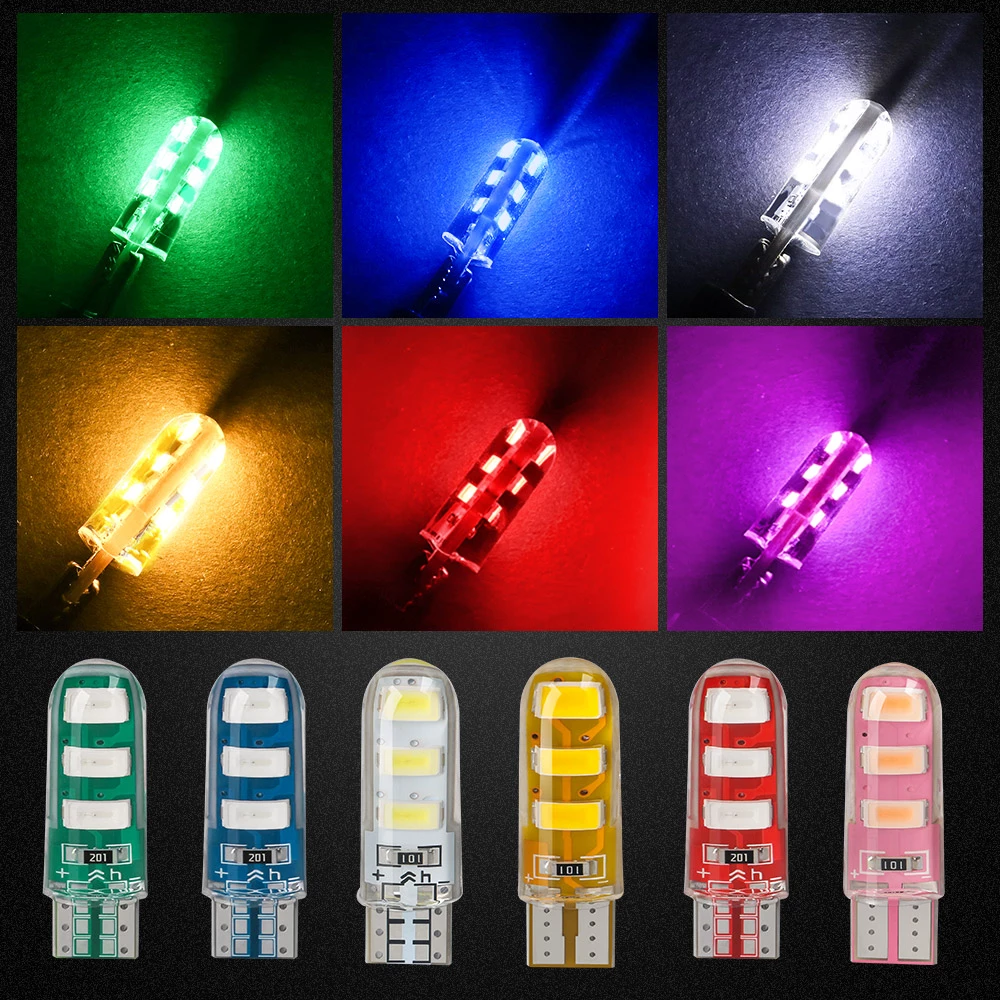 10PCS  T10 W5W Strobe Super Br - огляд і ціна Ludwigia Super Red