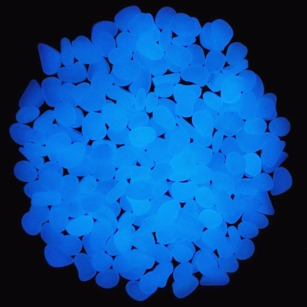 Fish Tank Rocks Glow Blue Pebb - огляд і ціна Aquarium Plant Ornament