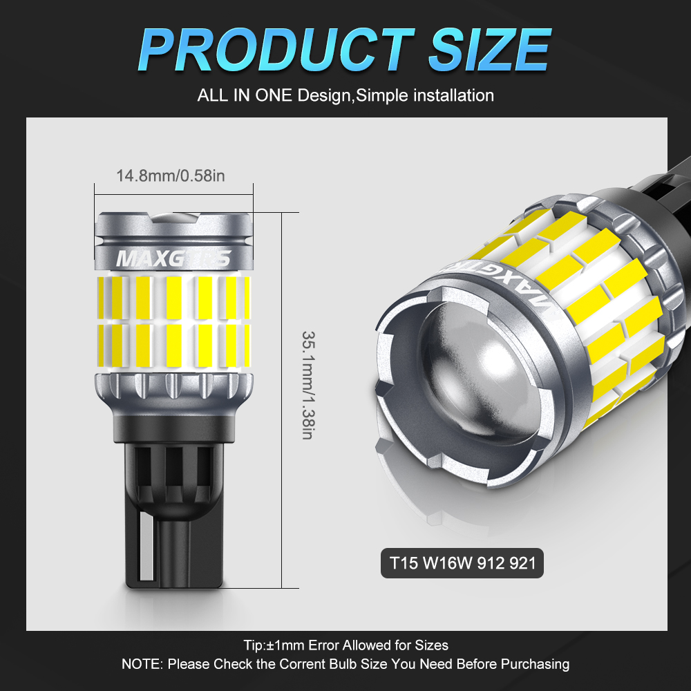 2x 2000LM Canbus T15 T16 LED R - огляд і ціна Ludwigia Super Red