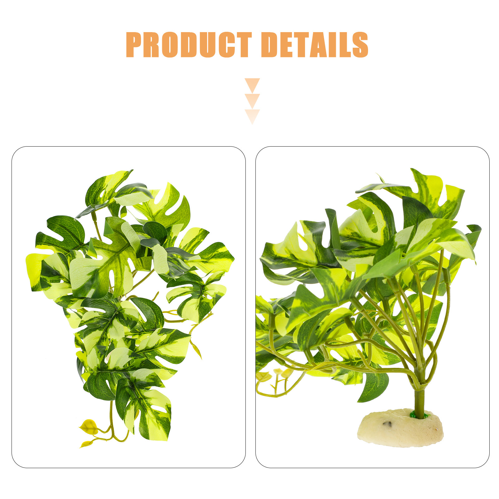 Lifelike Resin Reptile Terrari - огляд і ціна Aquarium Plant Ornament