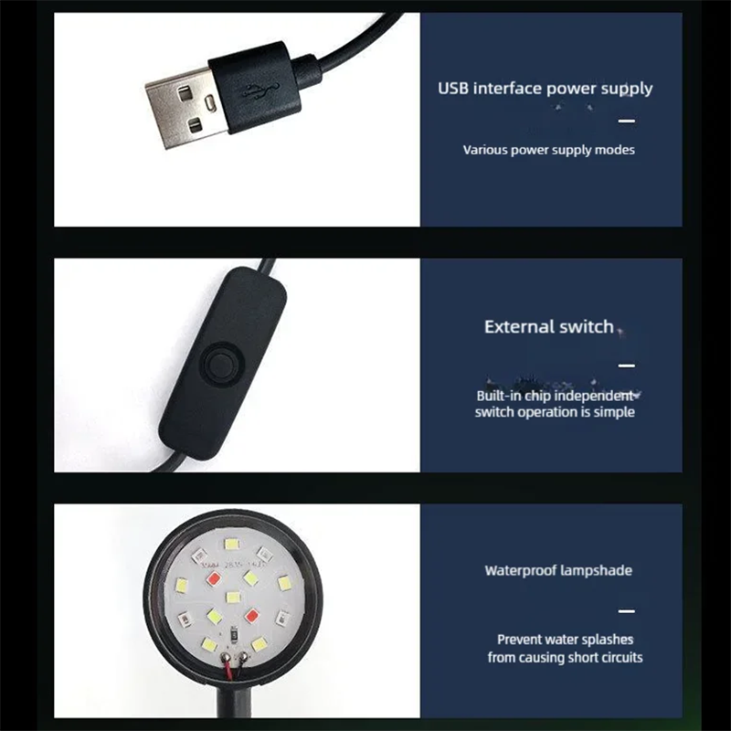 USB LED Fish Tank Clip Lamp Hi - огляд і ціна Aquarium Plant Growing